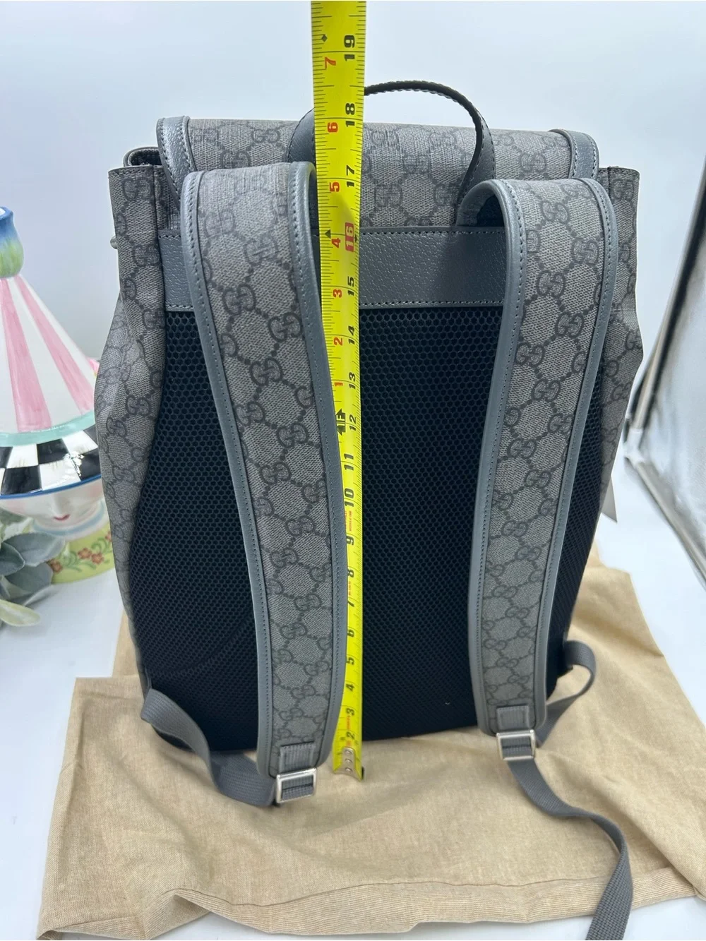 Unisex, Gucci, GG Supreme canvas backpack made in Italy NWT